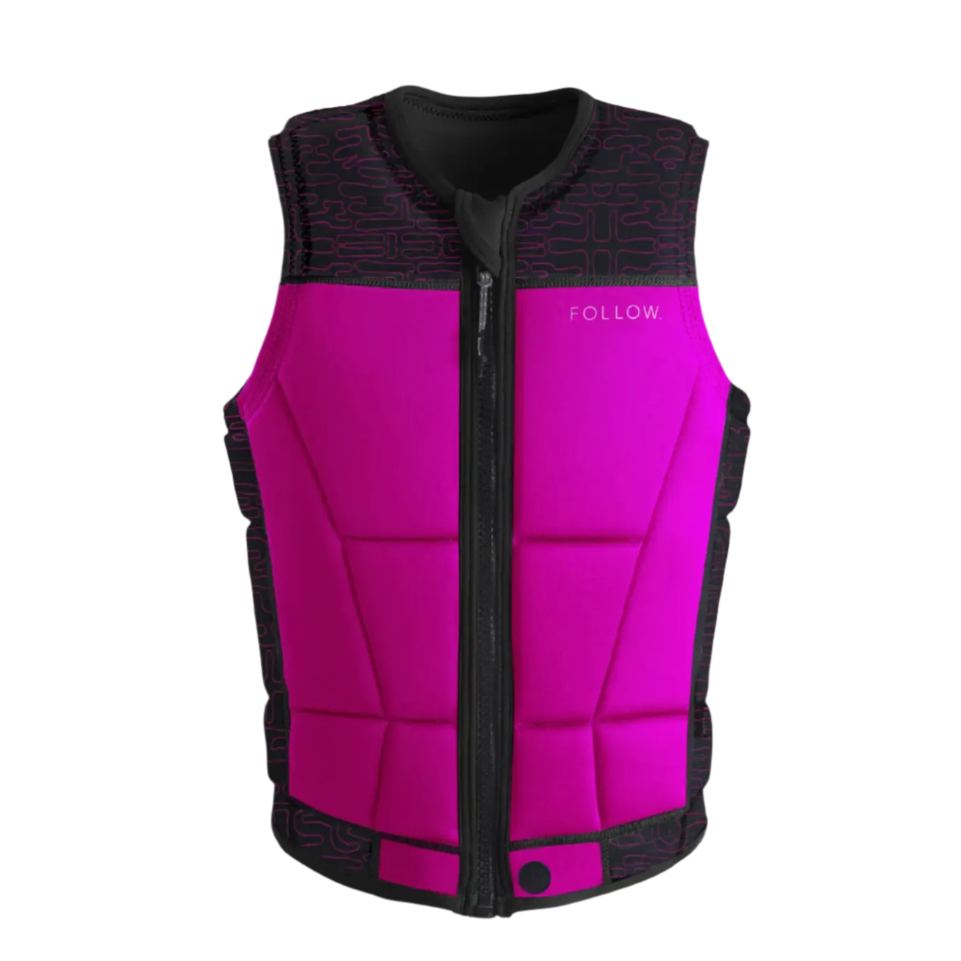 2025 Follow Harmony Womens Impact Vest - Black/Pink