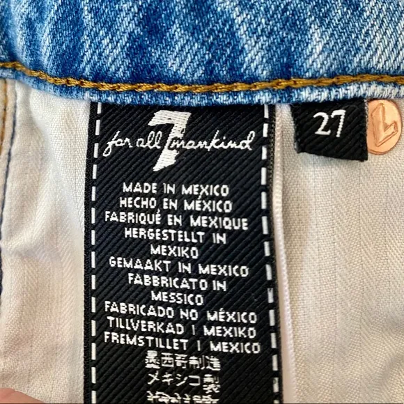 7 For All Mankind Denim Shorts, Size 27