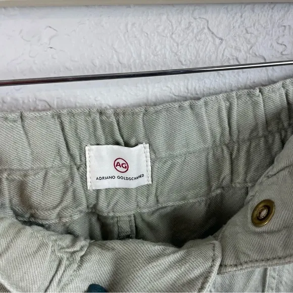 Adriano Goldschmied Paperbag Kai Shorts Sulfur Natural Agave