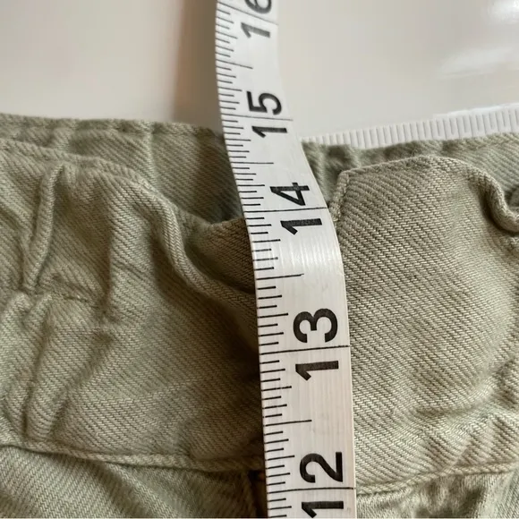 Adriano Goldschmied Paperbag Kai Shorts Sulfur Natural Agave