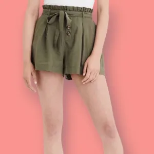AEO Olive Paperbag Shorts