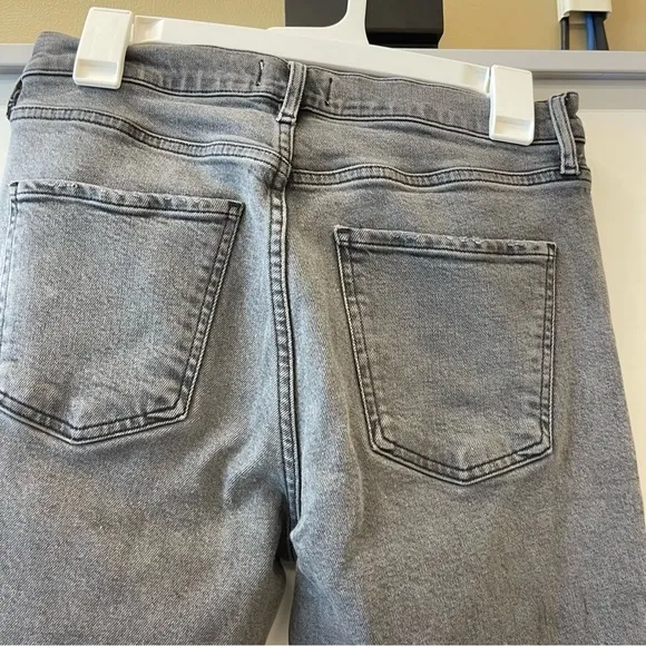 Agolde Toni Mid Rise Straight Leg Jeans in Ceremony Gray 28