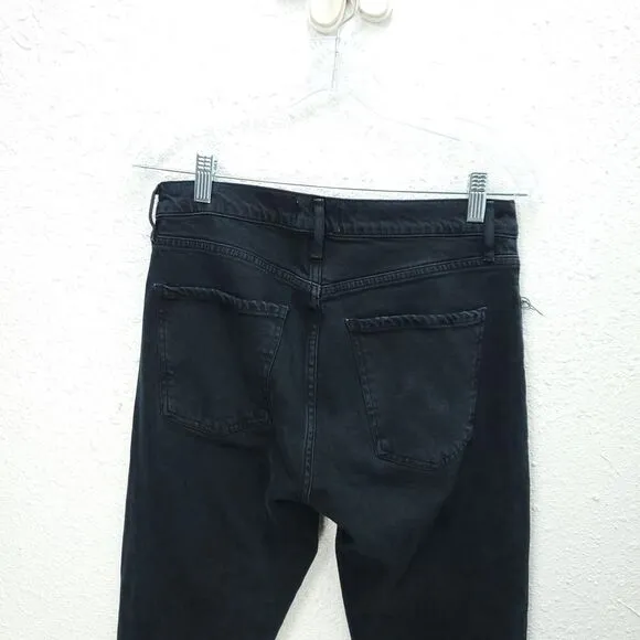 AGOLDE Toni Mid Rise Straight Raw Hem In feral Revolve Jeans