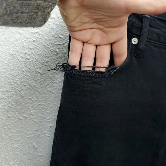 AGOLDE Toni Mid Rise Straight Raw Hem In feral Revolve Jeans