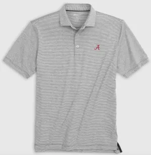 Alabama Lyndon Striped Jersey Performance Polo