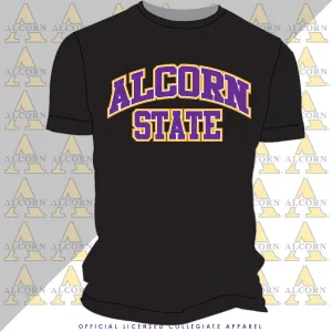 ALCORN STATE | Univ. ARCH Black Unisex Tees (**)