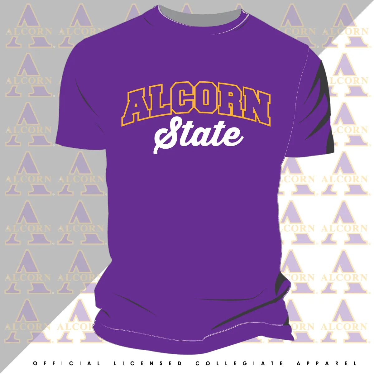 ALCORN STATE | Univ. ARCH Purple Unisex Tees (DK)