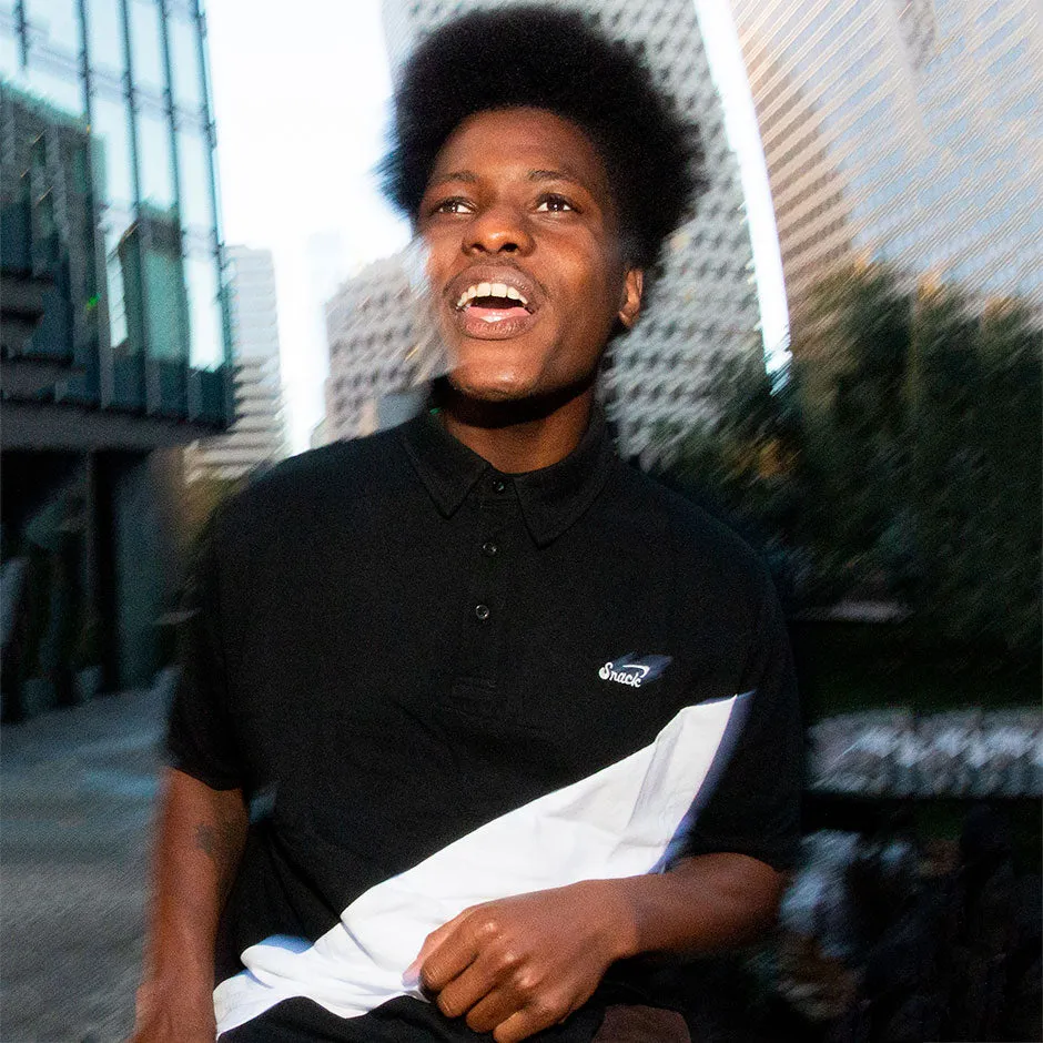 ALIVE WAVE POLO - BLACK/WHITE