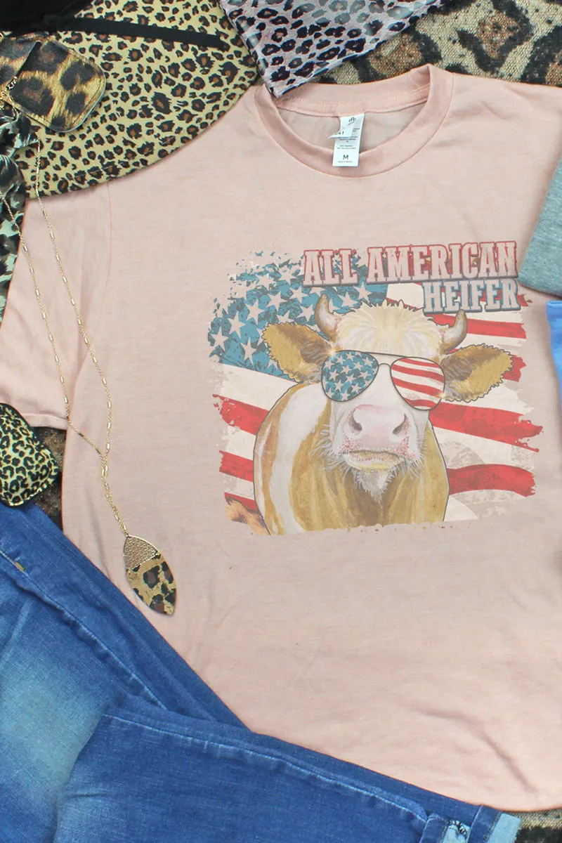 All American Heifer Unisex Poly-Rich Blend Tee