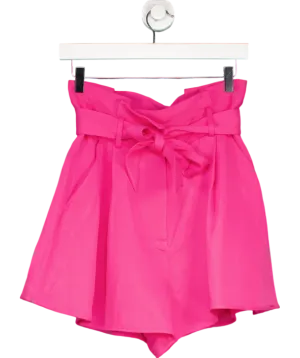& Other Stories Pink Paperbag Shorts UK 8
