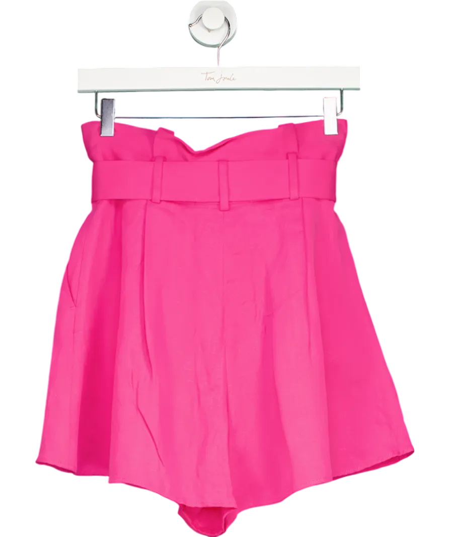 & Other Stories Pink Paperbag Shorts UK 8