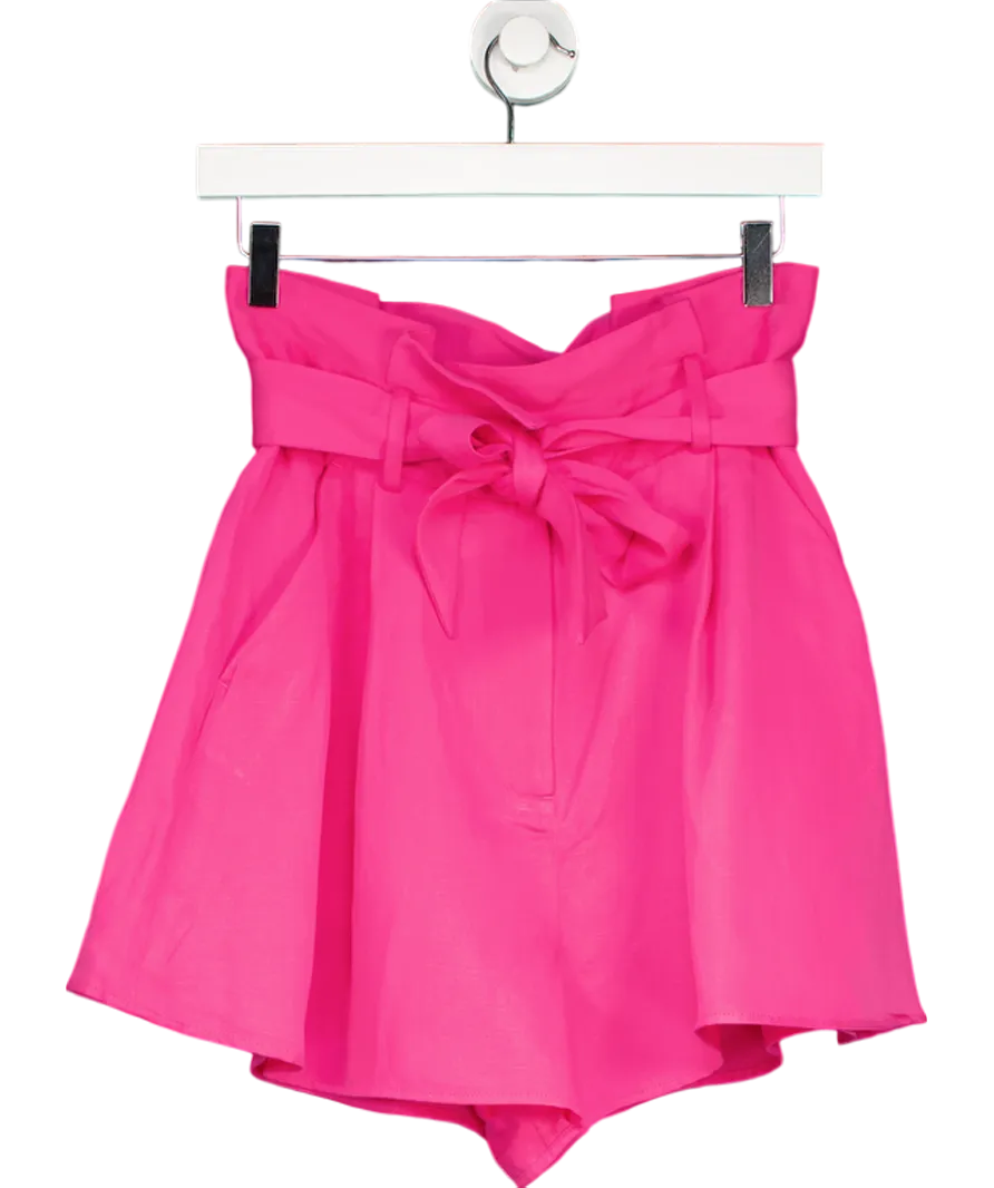 & Other Stories Pink Paperbag Shorts UK 8