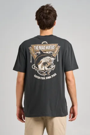 Anchor Shark SS Tee - Vintage Black