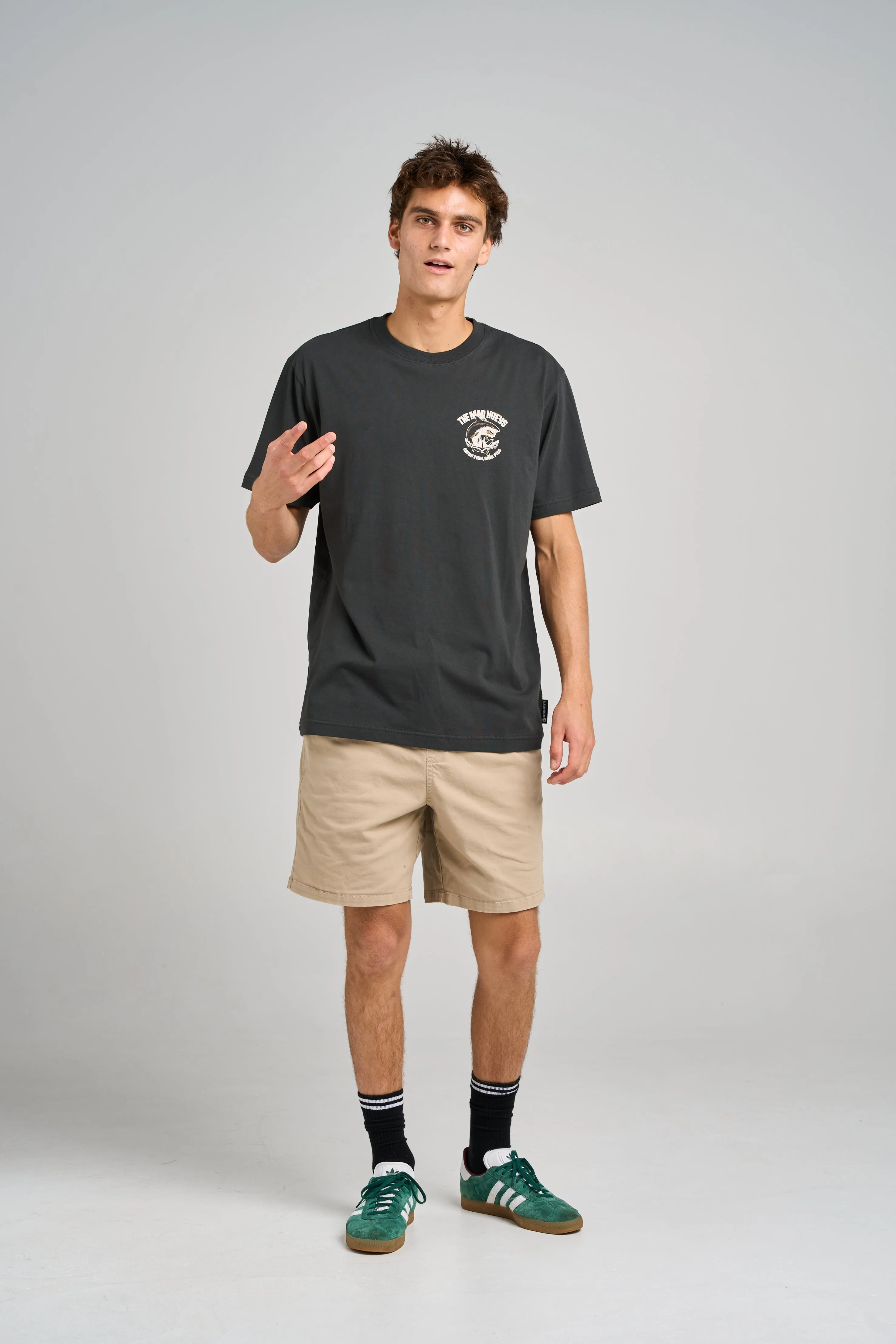 Anchor Shark SS Tee - Vintage Black