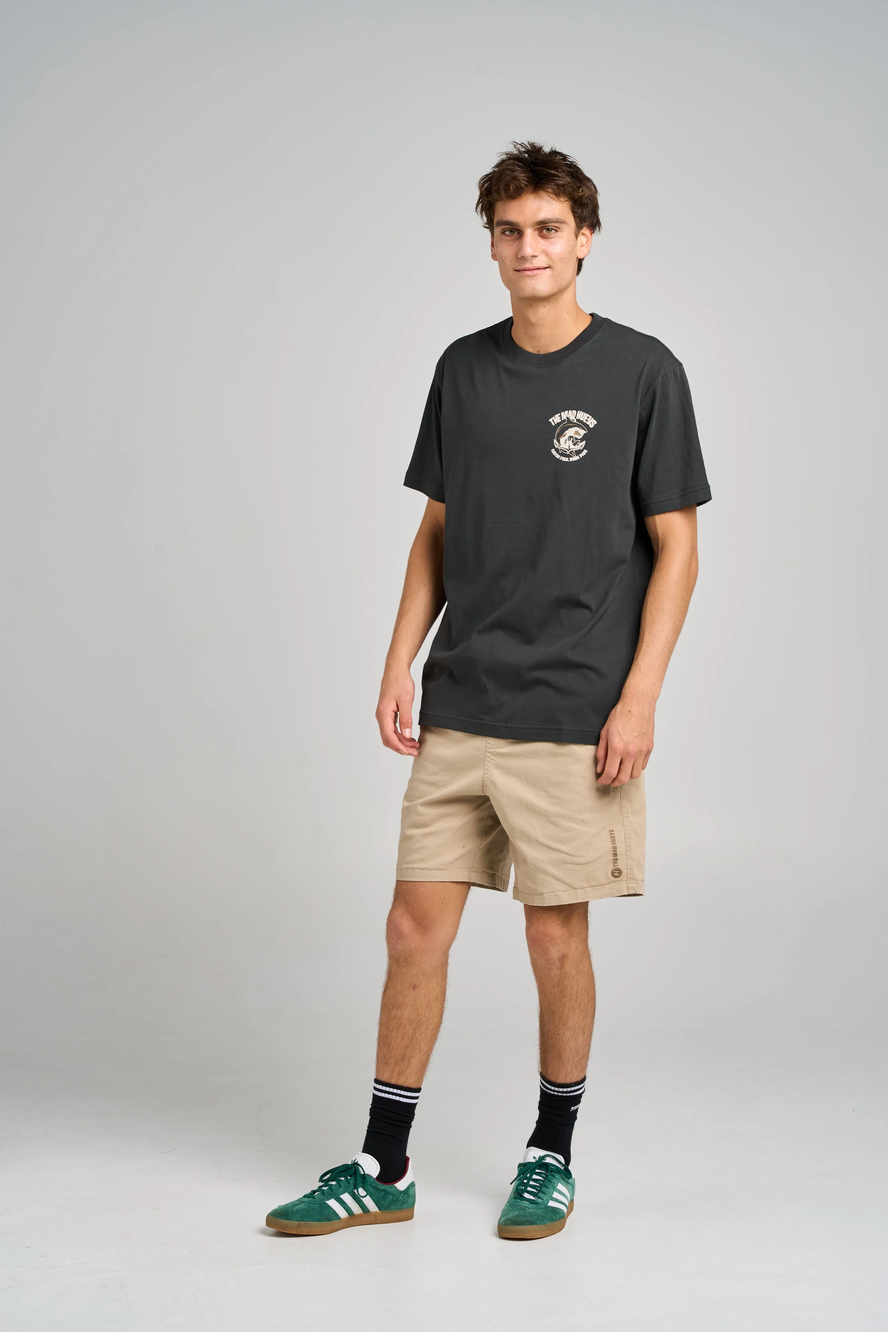 Anchor Shark SS Tee - Vintage Black