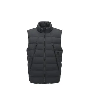 ANEW GOLF Men's Zipper Point Down Vest - Dark Gray
