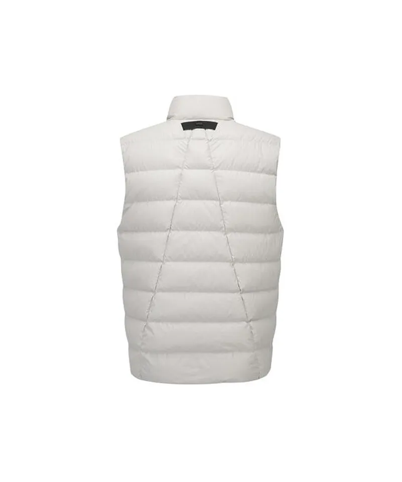ANEW GOLF Men's Zipper Point Down Vest - Light Beige