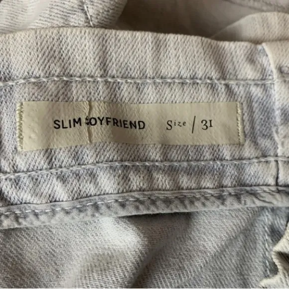 Anthropologie Pilcro Ultra High-Rise Acid Wash  Paperbag Denim Shorts
