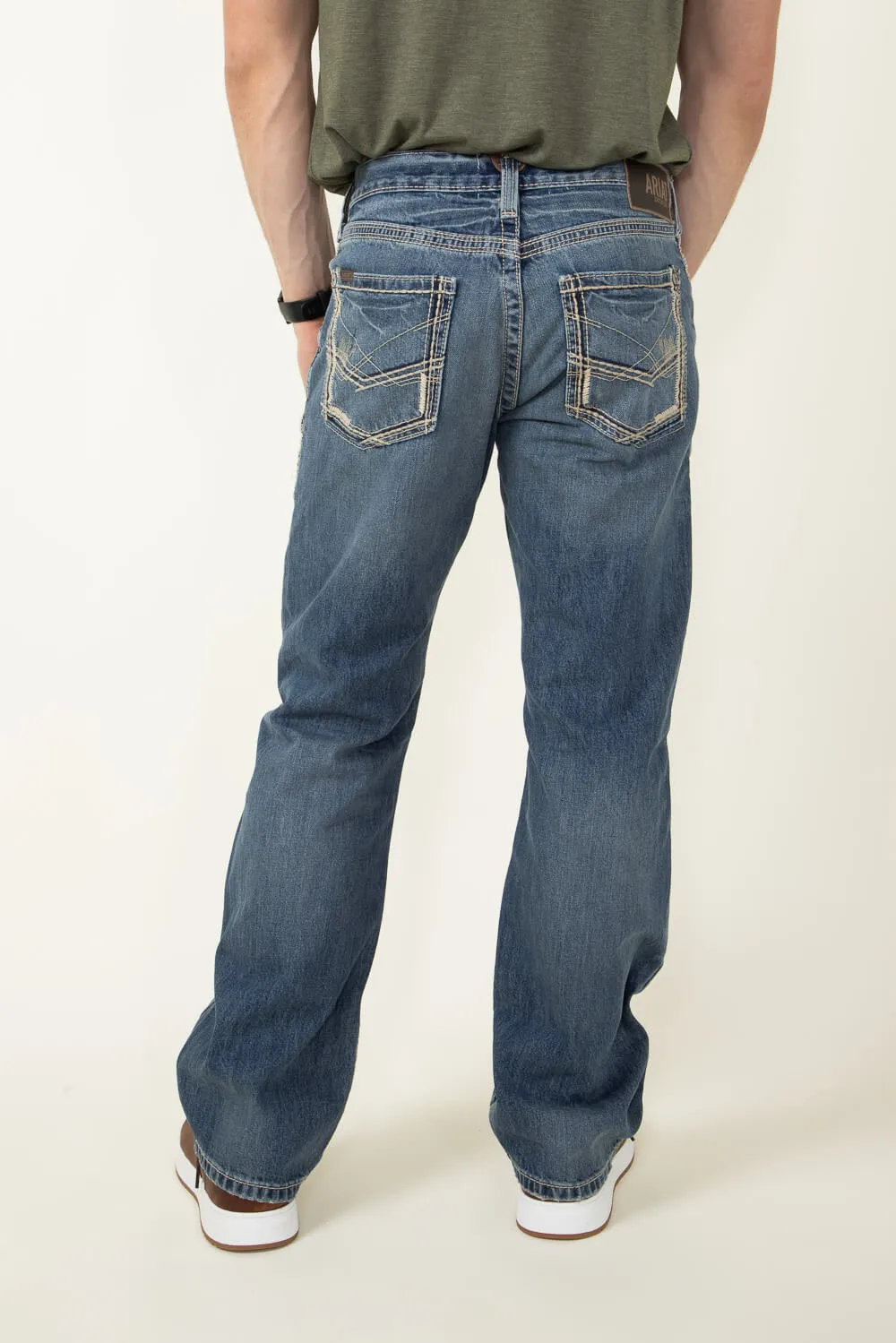 Ariat Straight Fit Jeans for Men | 10012703-GAMBLER 18.5" LEG