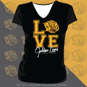 Arkansas at Pine Bluff | LOVE LOGO Black Ladies Tees (DK)