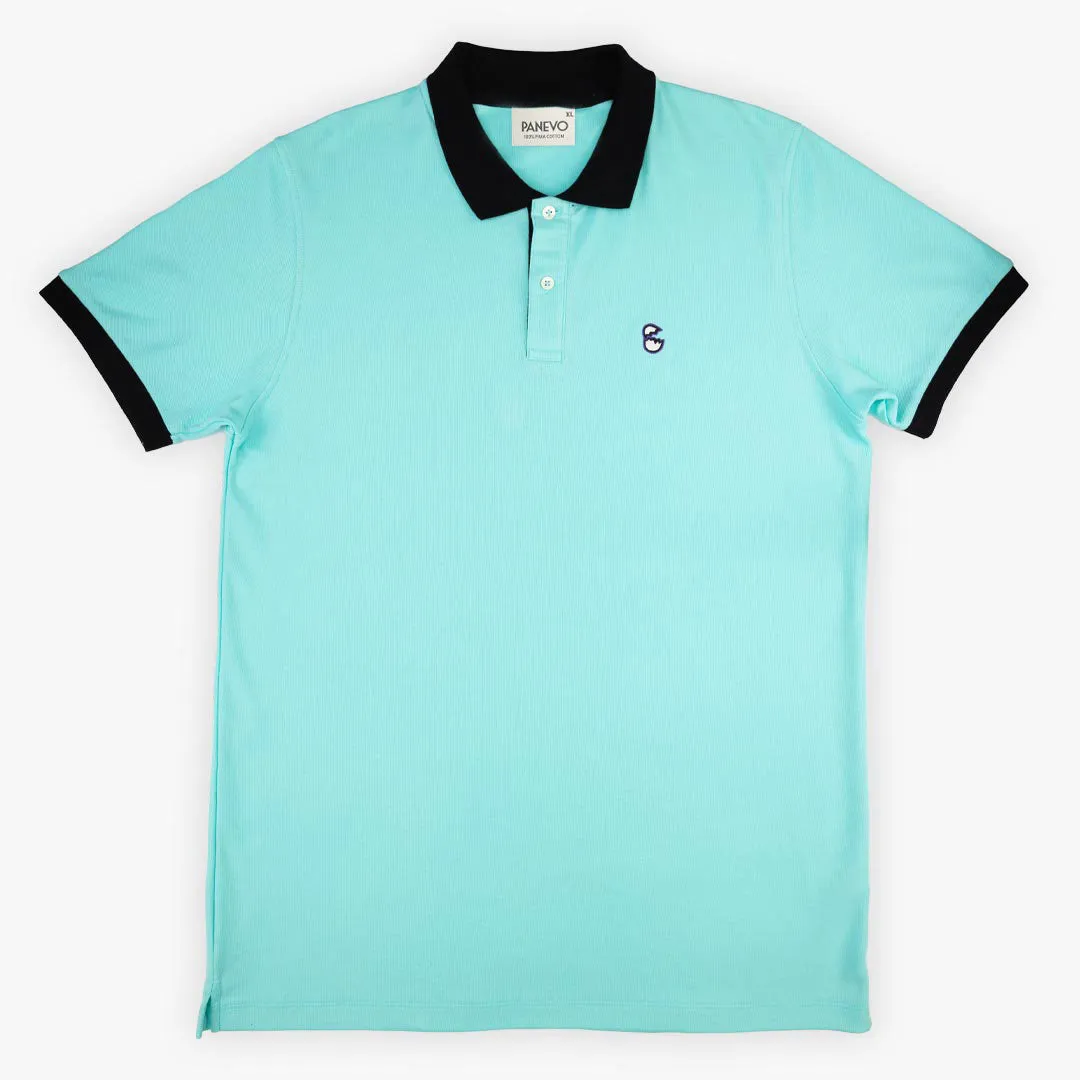 Aruba Blue Pique Polo