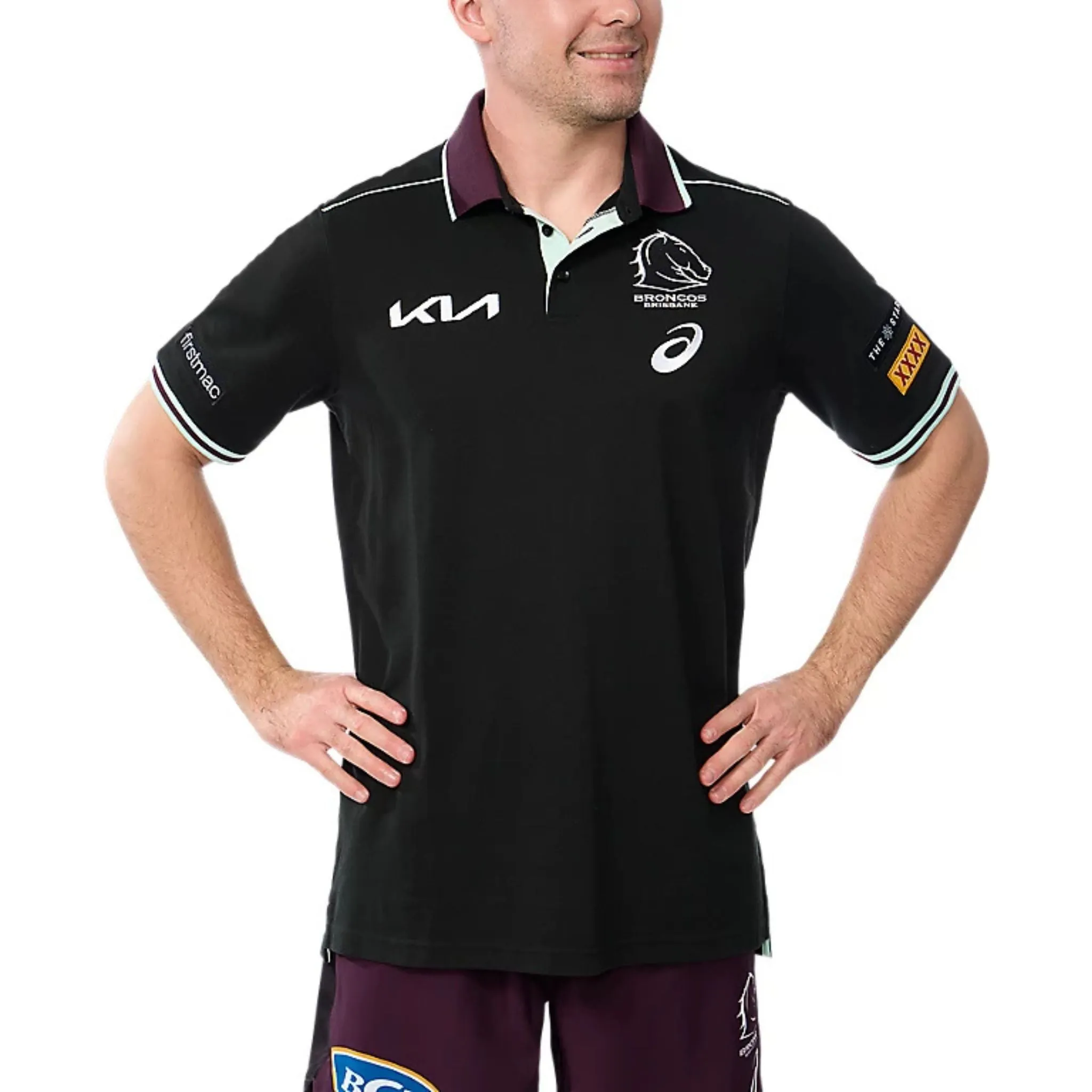ASICS Brisbane Broncos Mens Team Polo