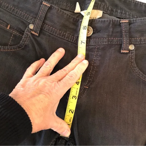 Athleta Frontier Jeans Women’s 8 Charcoal Black Straight Leg Performance Stretch