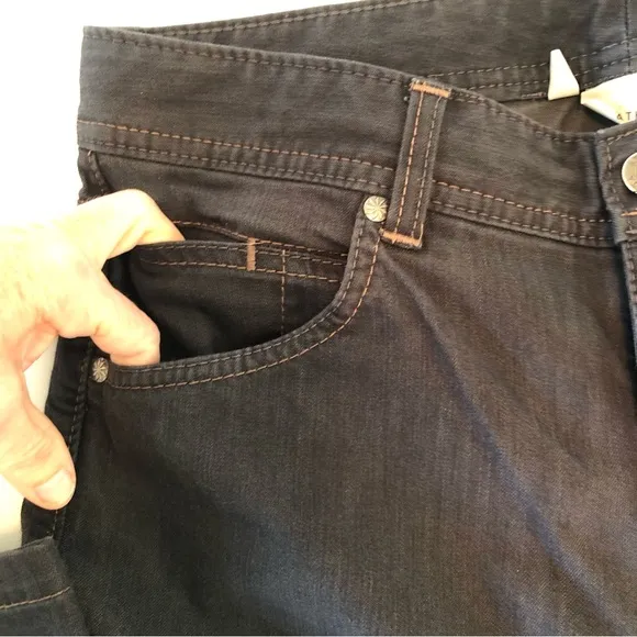 Athleta Frontier Jeans Women’s 8 Charcoal Black Straight Leg Performance Stretch