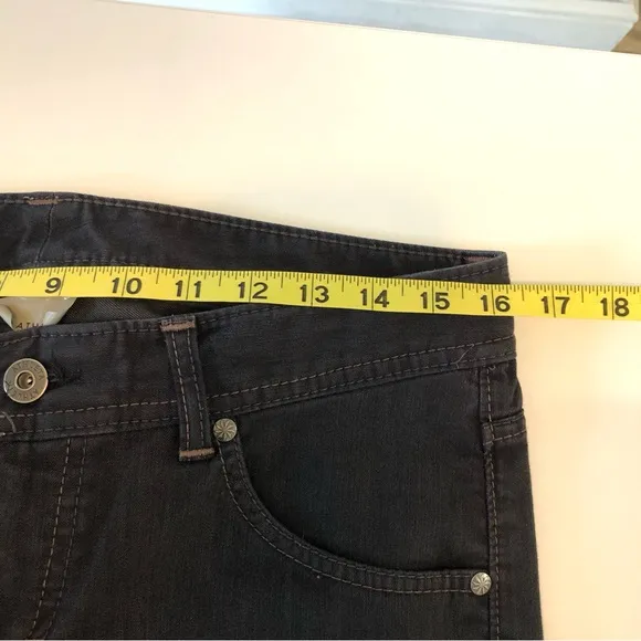 Athleta Frontier Jeans Women’s 8 Charcoal Black Straight Leg Performance Stretch