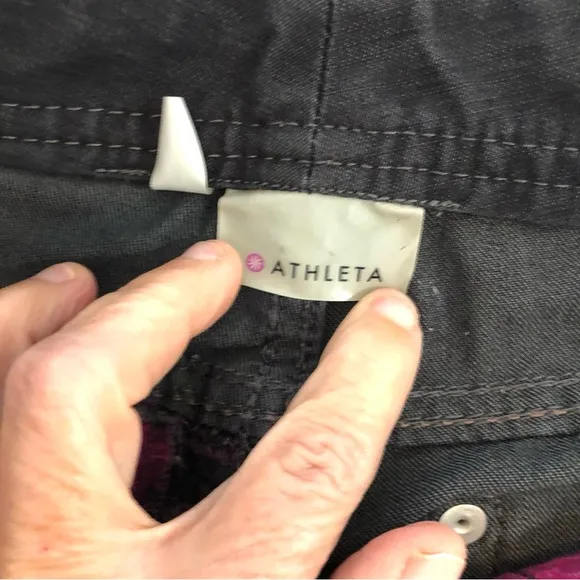 Athleta Frontier Jeans Women’s 8 Charcoal Black Straight Leg Performance Stretch