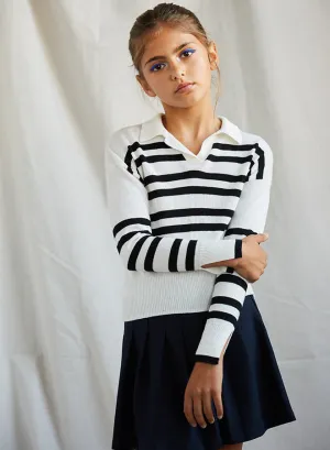 Autumn Cashmere Striped Polo