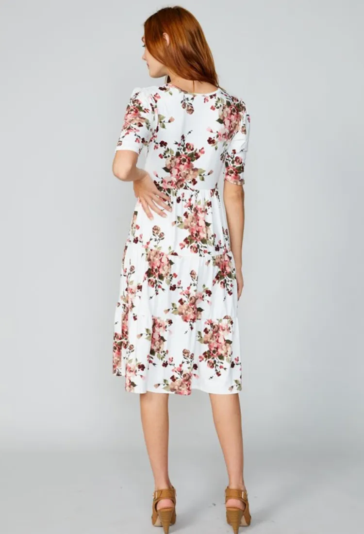 Autumn Floral Dress -Final Sale