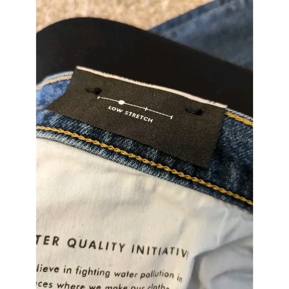 Banana Republic NEW Women's Jeans Mid-rise Straight Ankle Size 32 Distress