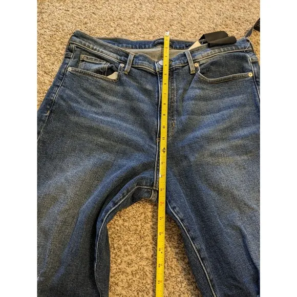 Banana Republic NEW Women's Jeans Mid-rise Straight Ankle Size 32 Distress