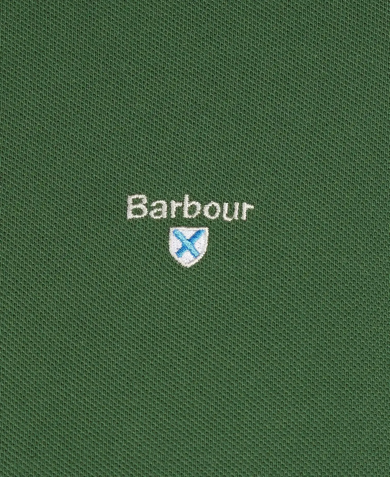 Barbour Men's Tartan Pique Polo Shirt Racing Green