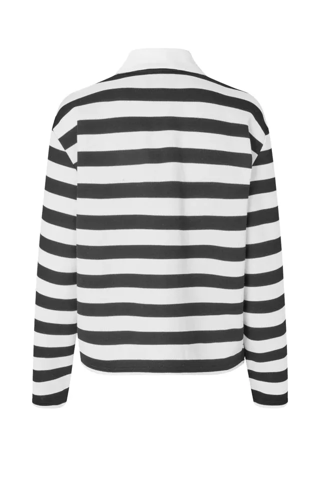 Beacras Blouse - Black Stripe