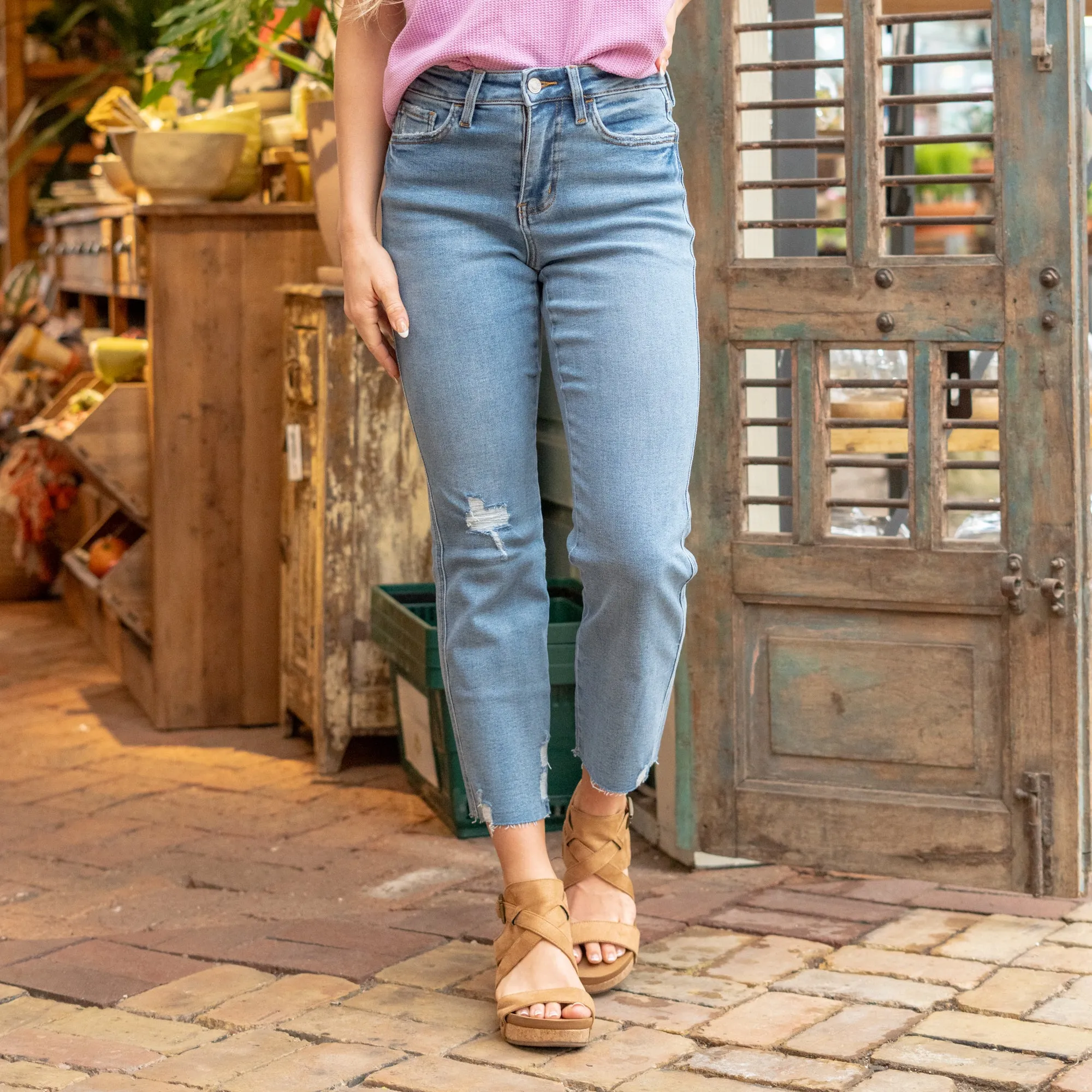 Beckons High Rise Straight Leg Regular & Plus Sizes