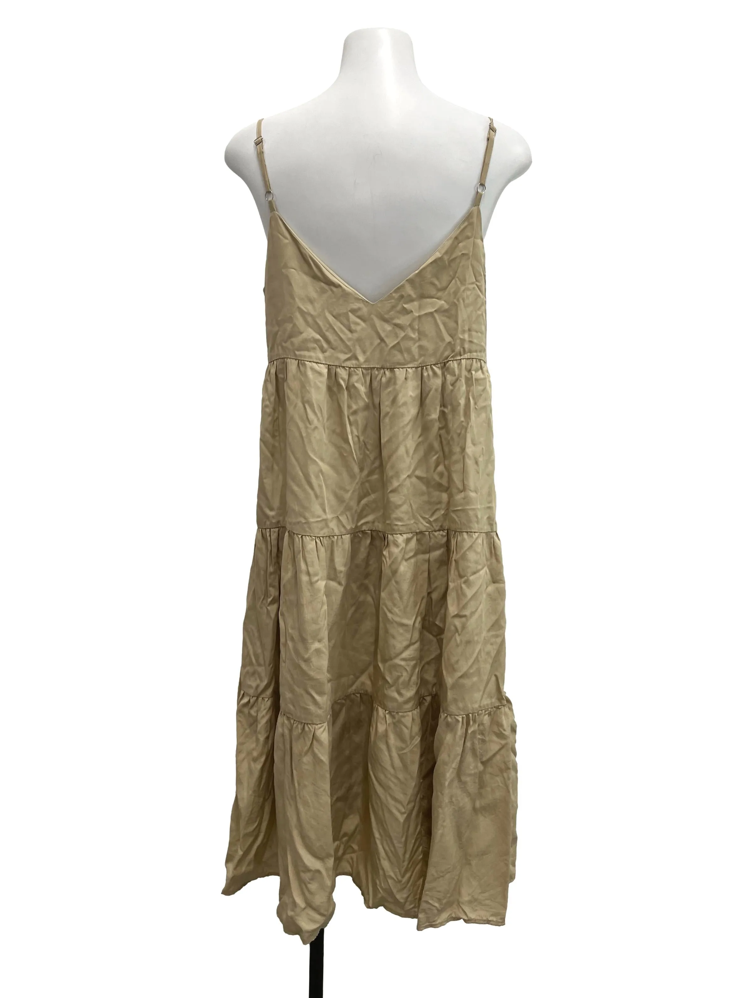 Beige Tiered Dress TEM
