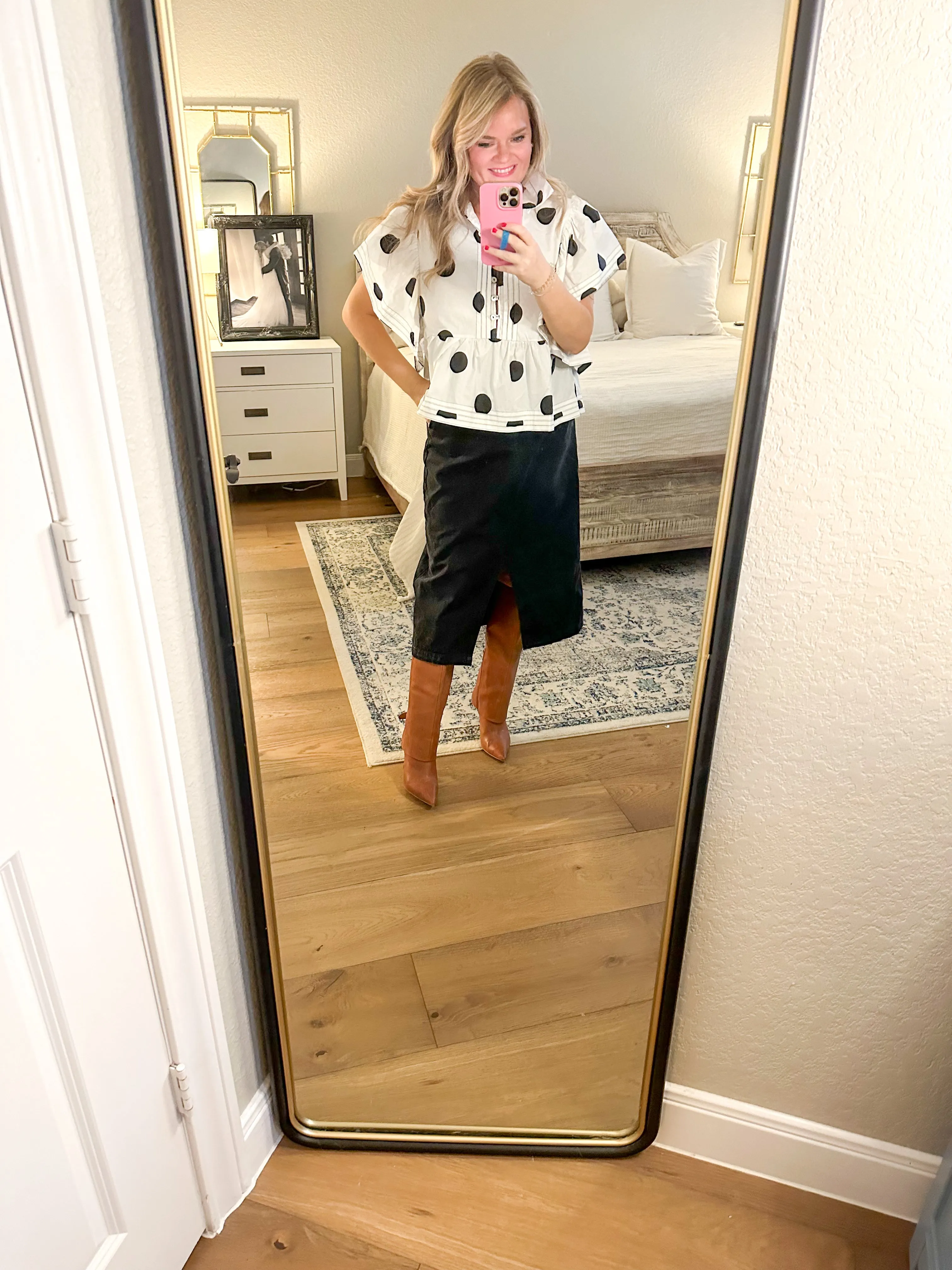 Black & White Dot Blouse
