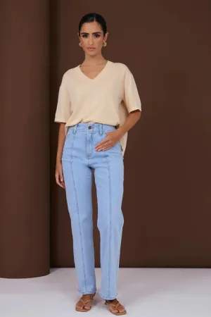 BLAIRE STRAIGHT LEG JEAN (LIGHT DENIM)
