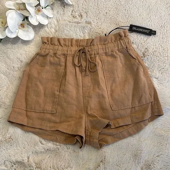 Blank NYC Incense Shorts Tan Size S