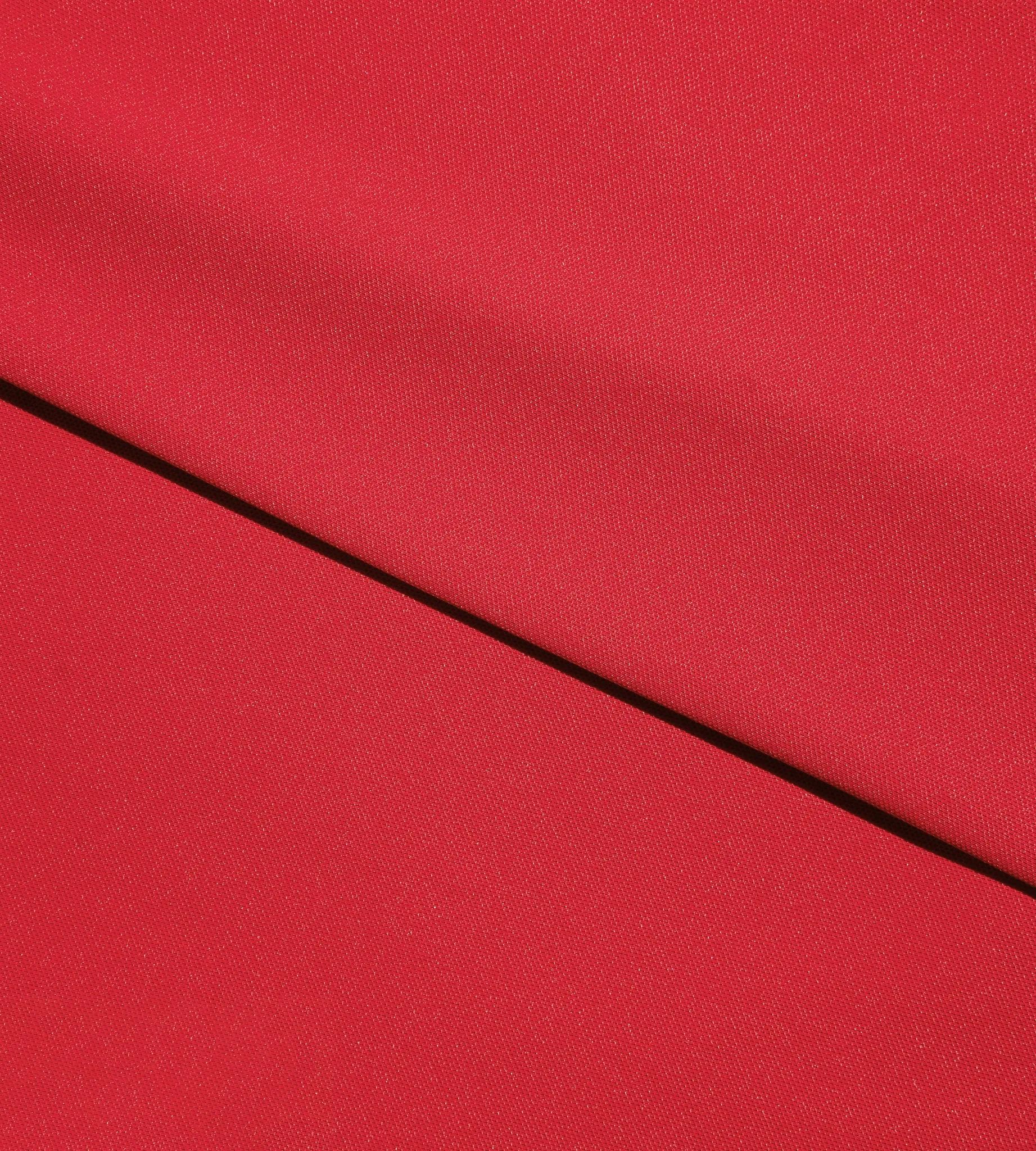 BLOCK PIQUE LONG SLEEVE POLO -  RED/BLACK