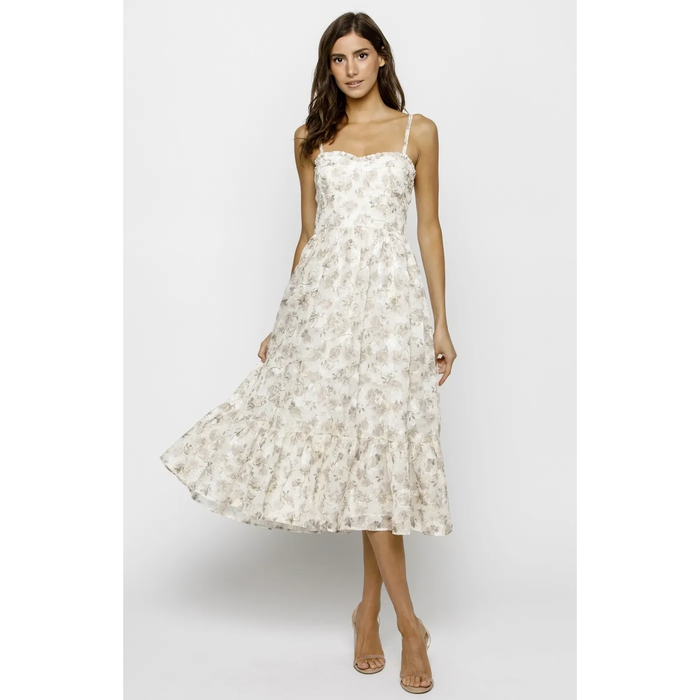 Blossom Grace Midi Dress