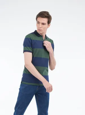 Blue Striped Polo