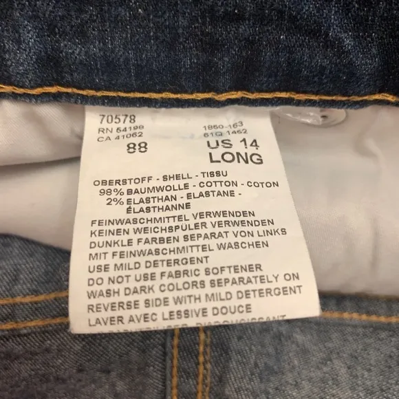 Bogner Plus Size‎ Women’s Straight Leg Jeans - Size 14 Long