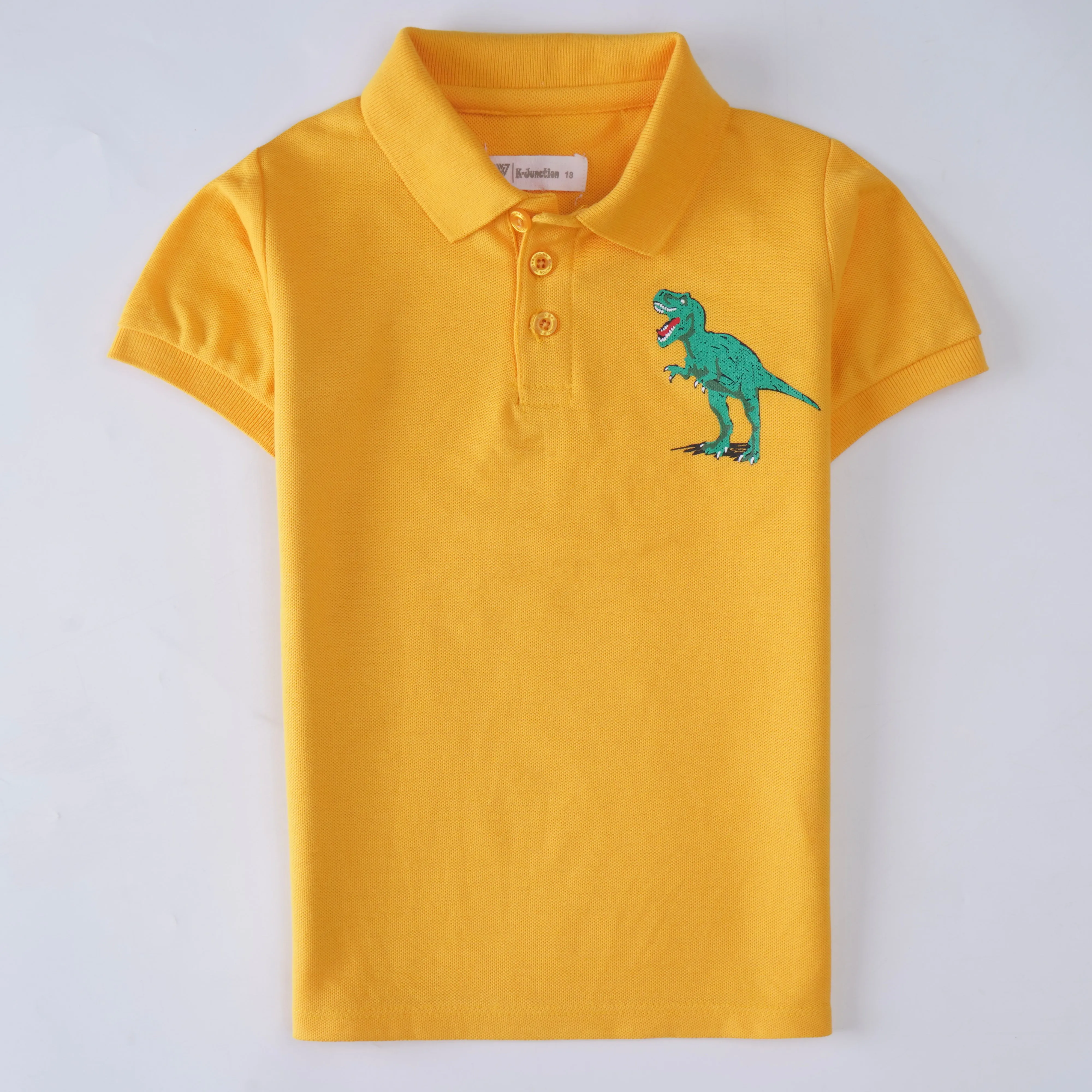 Boys Half Sleeves Polo T-Shirt (Dino)