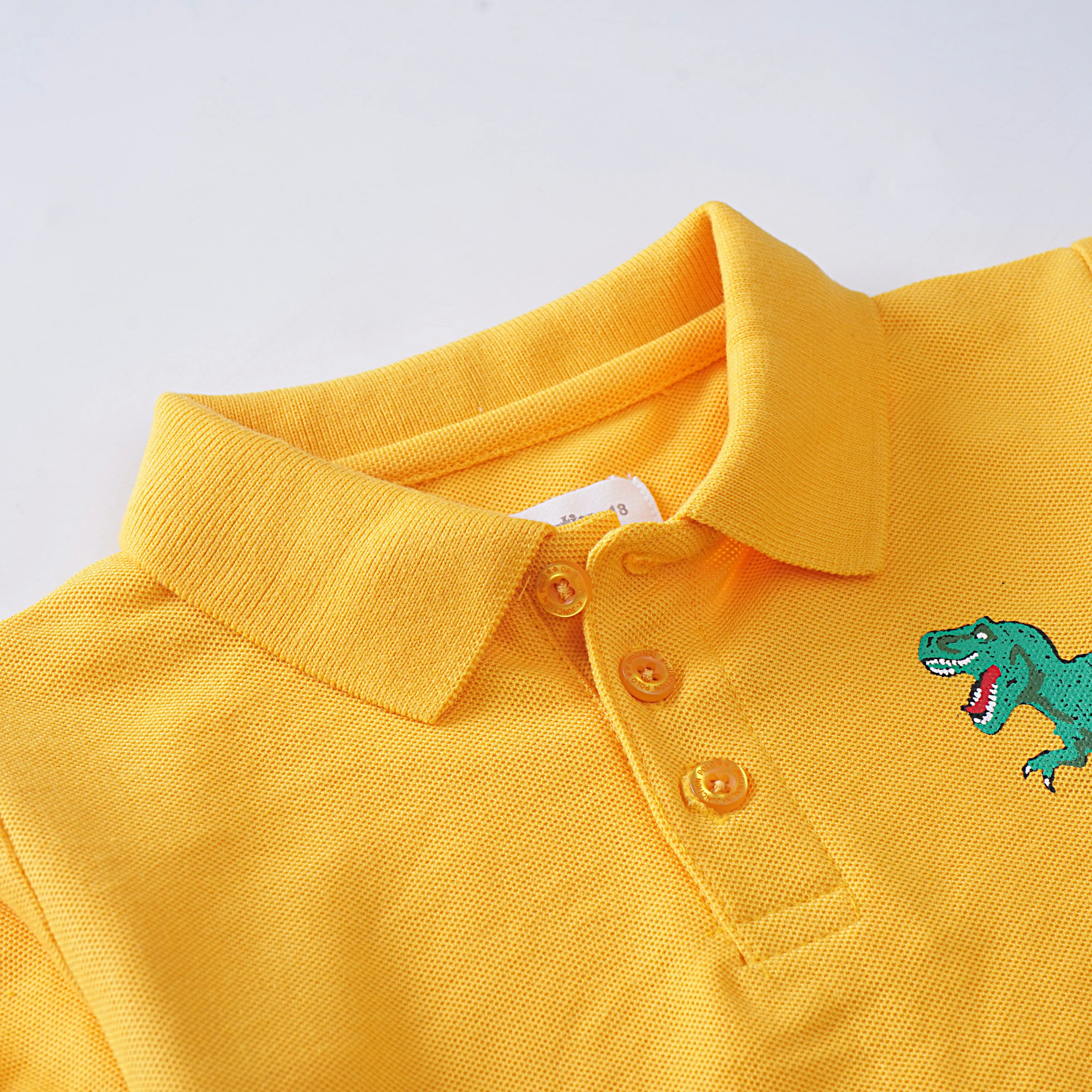 Boys Half Sleeves Polo T-Shirt (Dino)