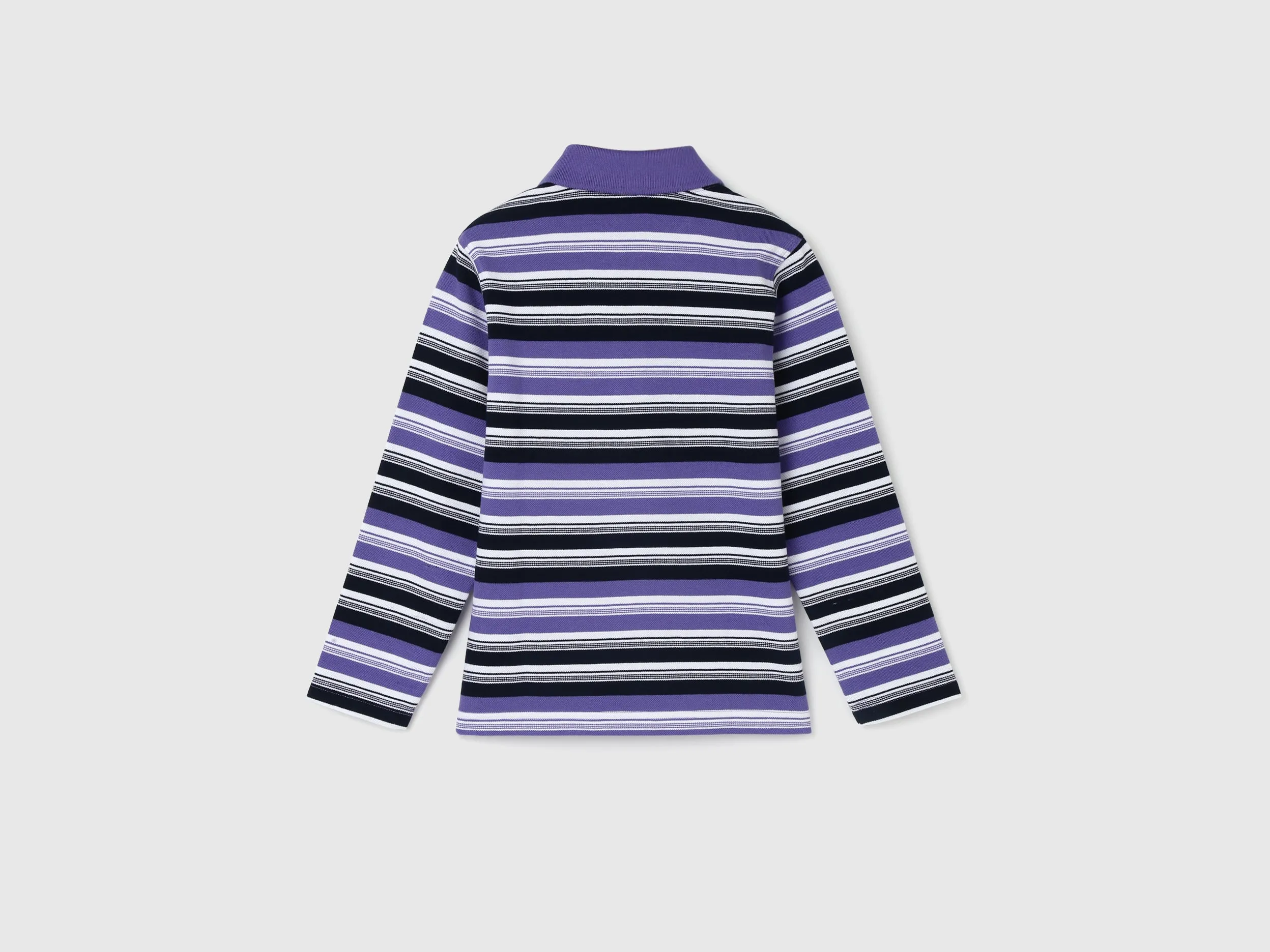 Boy's Regular Fit Polo Collar Striped Tshirts