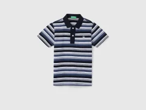 Boy's Regular Fit Polo Collar Striped Tshirts
