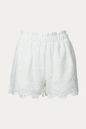 BRODERIE ANGLAISE PAPERBAG SHORTS